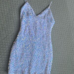Windsor White and Silver Sequin Mini Dress only worn once